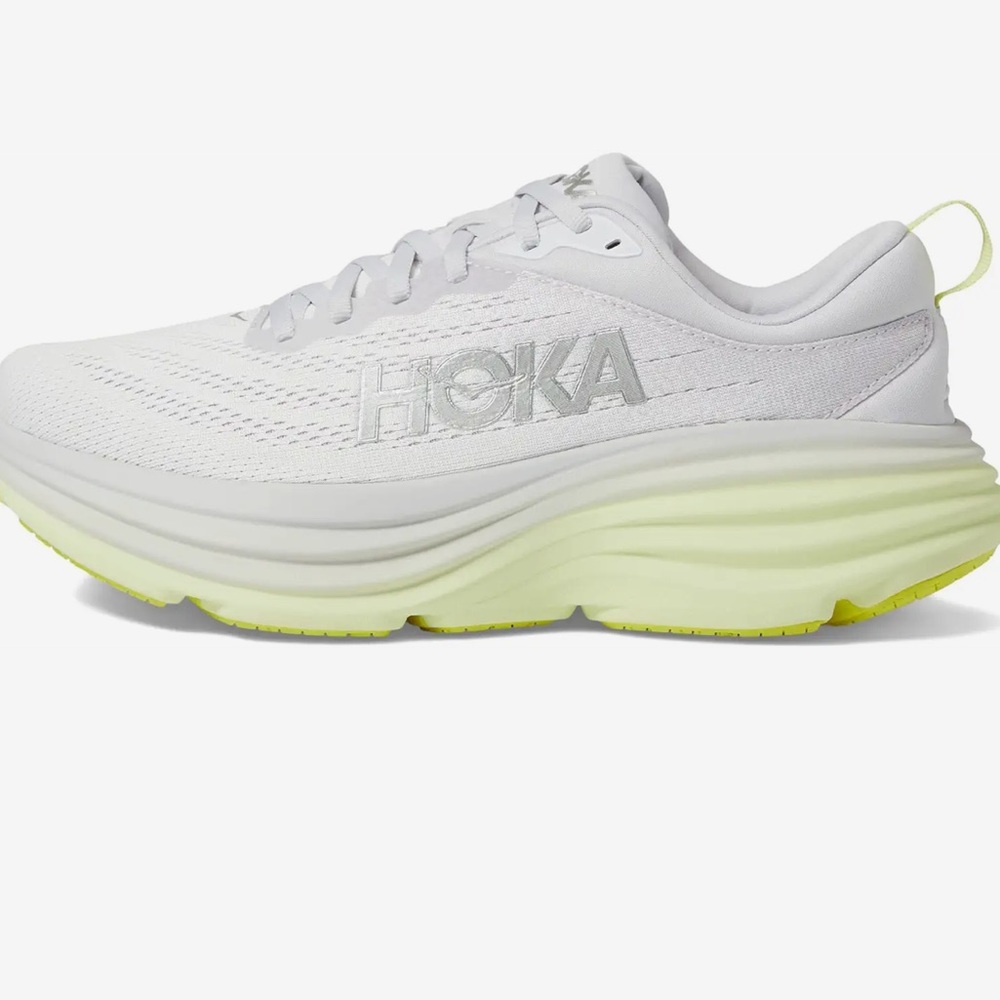 Hoka Bondi 8, Nimbus Cloud/Luminary Green